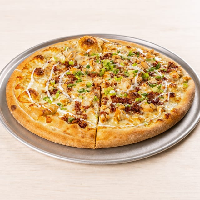 18" Chicken Bacon Ranch Pizza.