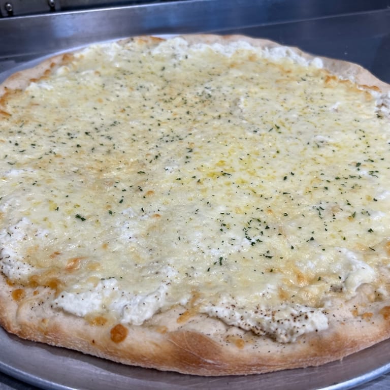 Savor Our White Pizza